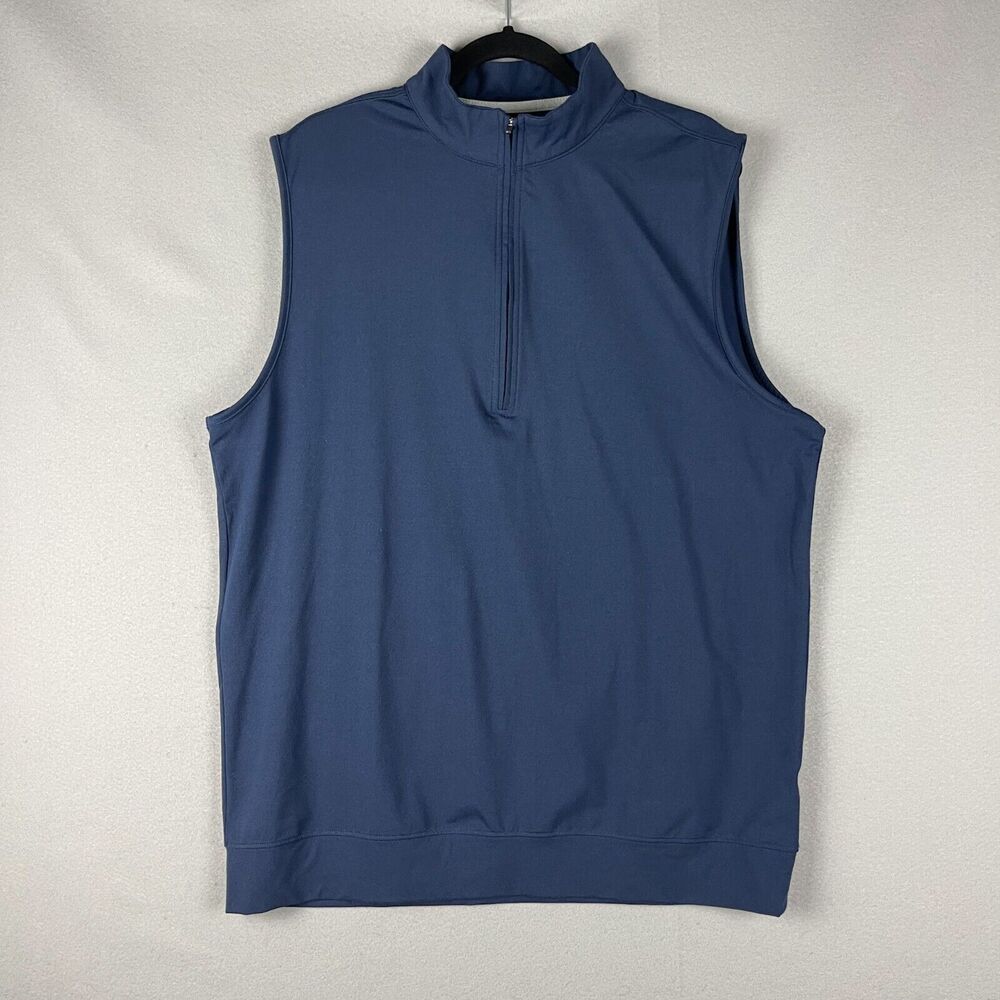 Straight Down Cypress Vest Mens XL Blue Golf Performance Sleeveless Soft Casual